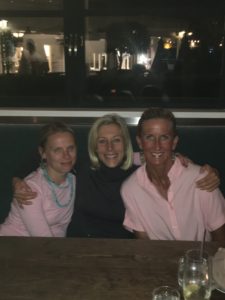 Meredith Kessler Triathlete With Friends at Dinner