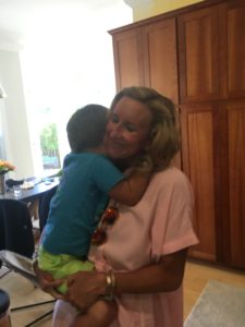 Meredith Kessler Triathlete Hugging Nephew