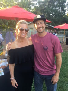 Meredith Kessler and Jonny Moseley ZÜPA NOMA superfood soup event at Sonoma Baseball game