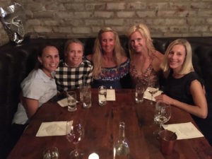 Meredith Kessler and friends girls night out mill valley