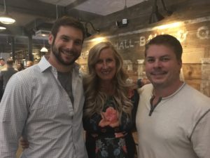 Meredith Kessler hanging with husband Aaron Kessler and friend Matt Cochard