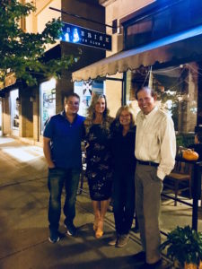 Meredith Kessler with inlaws and husband at Asterisk in Westerville Ohio